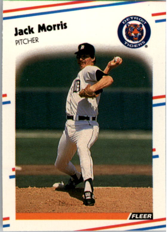1988 Fleer Mini Baseball Cards 022      Jack Morris